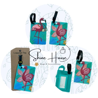 Thẻ Hành Lý Nametag Hồng Hạc Dễ Thương - Shine House Giá Ưu Đãi 38.000 VND