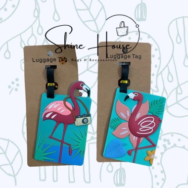 Thẻ Hành Lý Nametag Hồng Hạc Dễ Thương - Shine House Giá Ưu Đãi 38.000 VND