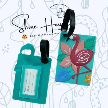 Thẻ Hành Lý Nametag Hồng Hạc Dễ Thương - Shine House Giá Ưu Đãi 38.000 VND