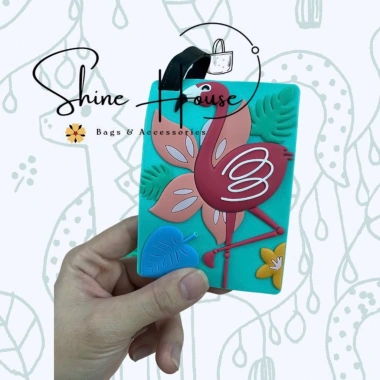 Thẻ Hành Lý Nametag Hồng Hạc Dễ Thương - Shine House Giá Ưu Đãi 38.000 VND