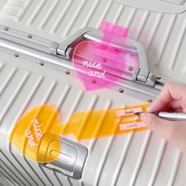 Thẻ hành lý PVC huỳnh quang đa màu sắc – Chống thất lạc, an toàn cho vali máy bay – Giá 24.9k 3