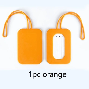 Thẻ hành lý silicon linh hoạt 9 màu - Nhãn ID, hộp đựng thẻ tên cho vali, ba lô, túi du lịch