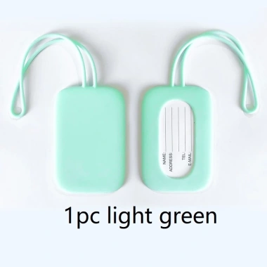 Thẻ hành lý silicon linh hoạt 9 màu - Nhãn ID, hộp đựng thẻ tên cho vali, ba lô, túi du lịch
