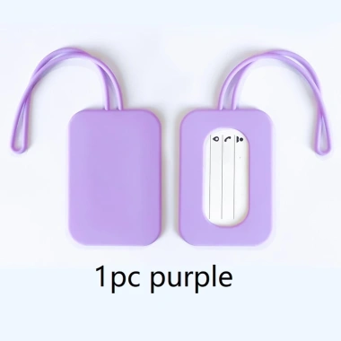 Thẻ hành lý silicon linh hoạt 9 màu - Nhãn ID, hộp đựng thẻ tên cho vali, ba lô, túi du lịch