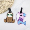 Thẻ hành lý silicone động vật cho vali du lịch - Nhãn ID trẻ em nam nữ 4