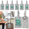 Thẻ hành lý xám chống mất, logo thêu xanh - Nhận diện nhanh, giá chỉ 30.941₫