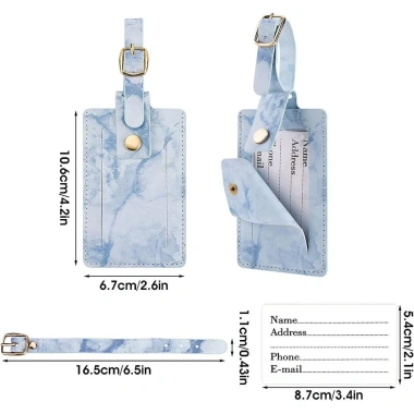 Thẻ hành lý xanh anti‑loss, logo thêu hồng – Nhận dạng chắc chắn, ngăn mất hành lý 3 Thẻ hành lý xanh anti‑loss, logo thêu hồng – Nhận dạng chắc chắn, ngăn mất hành lý 3
