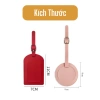 Thẻ name tag hành lý da PU chống nước gắn vali balo thiết kế pastel thời trang xinh xắn TAG06 giá 32.000 VND 9