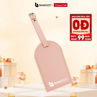 Thẻ name tag hành lý du lịch gắn vali da PU Bamozo - Giá chỉ 50.000 VND, giảm 15.000
