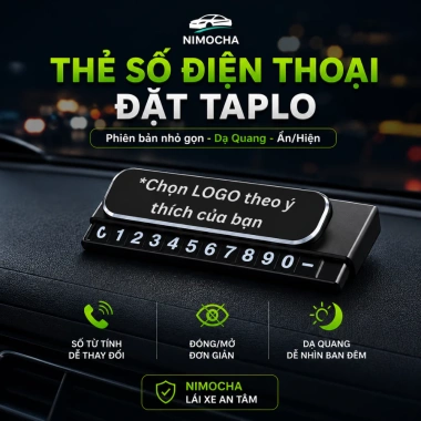 Thẻ số điện thoại ôtô đặt Taplo, đỗ xe tạm thời, đóng/mở dễ dàng Giá chỉ 97.340₫