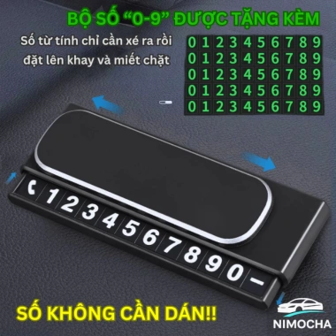 Thẻ số điện thoại ôtô đặt Taplo, đỗ xe tạm thời, đóng/mở dễ dàng Giá chỉ 97.340₫