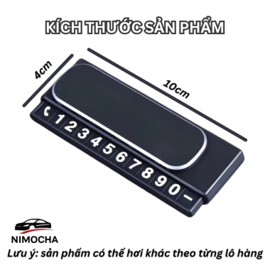 Thẻ số điện thoại ôtô đặt Taplo, đỗ xe tạm thời, đóng/mở dễ dàng Giá chỉ 97.340₫
