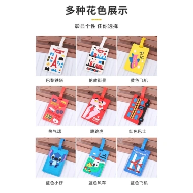 Thẻ Tag Gắn Đeo Hành Lý Vali Hoạt Hình – Bao Thẻ Tên Treo Vali Giá Chỉ 11.900₫