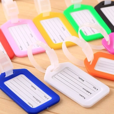 Thẻ tag treo vali hành lý du lịch không thất lạc, có dây đeo – Giá 7.000₫