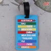 Thẻ tên hành lý Travelvali PVC cao cấp - An toàn, in tên quốc gia & thành phố, 16.000₫ 7