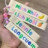 Thẻ tên thêu cá nhân - Móc khóa, treo cặp, balo, túi xách, giá ưu đãi 67.000 VND 2