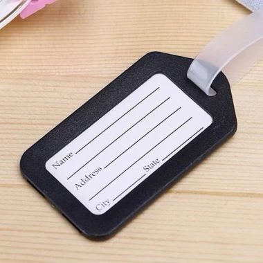 Thẻ tên treo vali, ba lô, hành lý nhựa có dây đeo - Ghi nhớ, đánh dấu tên, giữ chìa khóa - Giá 5.880 VND