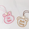 Thẻ tên vải nỉ thêu hai mặt - Dùng treo cặp, balo, móc khóa, bé đi học mầm non - Giá ưu đãi 80.000đ 2
