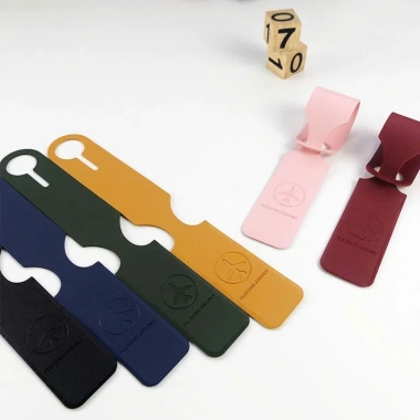 Thẻ tên vali da PU chống nước - Name tag gắn vali/balo, 30.000₫