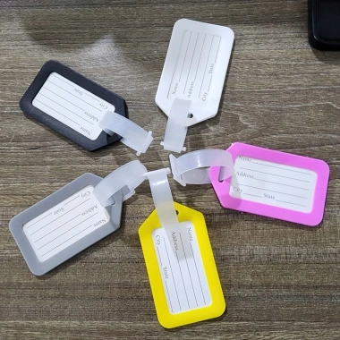 Thẻ Tên Vali Du Lịch Nhựa Dẻo Bền Nhẹ - Ghi Tên Hành Lý Chỉ 20.000