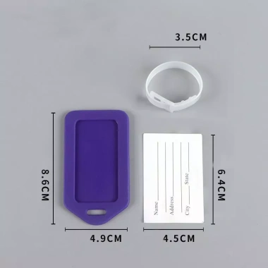 Thẻ Tên Vali Du Lịch Nhựa Dẻo Name Tag Hành Lý Gắn Cặp Sách Cho Bé 20.000đ