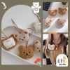 Thẻ treo Gấu Thêu - Gắn Bình Sữa, Dây Đeo Túi Xách, Ghi Tên Trẻ, 10.000 VND