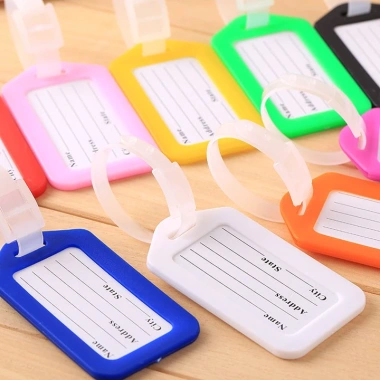 Thẻ treo hành lý nhựa chống mất, có dây đeo - Bảo vệ hành lý, giá chỉ 8.000đ