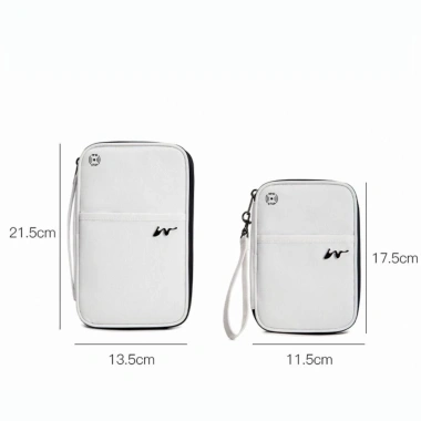 Thẻ UUMIR - Hộp đựng thẻ RFID dây kéo dung lượng lớn, chống nước, polyester thời trang Unisex, giảm còn 182.952₫