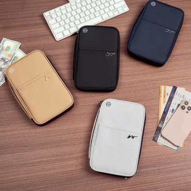 Thẻ UUMIR - Hộp đựng thẻ RFID dây kéo dung lượng lớn, chống nước, polyester thời trang Unisex, giảm còn 182.952₫