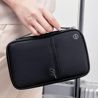 Thẻ UUMIR - Hộp đựng thẻ RFID dây kéo dung lượng lớn, chống nước, polyester thời trang Unisex, giảm còn 182.952₫