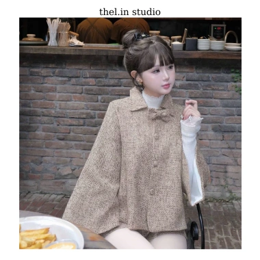 THELINSTUDIO Áo Dạ Babydoll Form Lỡ và Quần Short Dạ Thanh Lịch Trẻ Trung Tết 3 THELINSTUDIO Áo Dạ Babydoll Form Lỡ và Quần Short Dạ Thanh Lịch Trẻ Trung Tết 3