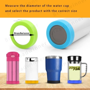 Thermos 6.5cm Chai Nước Thủy Tinh Silicone Chống Trượt Tiện Dụng 2
