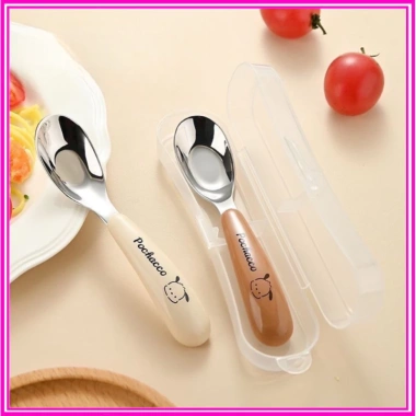 Thìa ăn dặm inox 316 cao cấp, cán cầm PP an toàn, kèm hộp đựng - giảm giá 30k 2