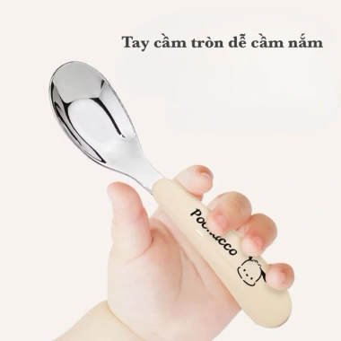 Thìa ăn dặm inox 316 cao cấp, cán cầm PP an toàn, kèm hộp đựng - giảm giá 30k 7