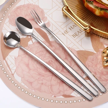 Thìa Cà Phê Thép Không Gỉ 304 Tay Cầm Dài, Đa Năng Thìa Nĩa Thìa Đá, Giá 42.386 VND 3