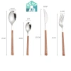 Thìa dĩa inox cao cấp không gỉ, cán giả gỗ sang trọng, bền đẹp, sáng bóng - Giá ưu đãi 21.560 VND 3
