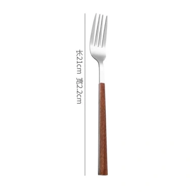 Thìa dĩa inox cao cấp không gỉ, cán giả gỗ sang trọng, bền đẹp, sáng bóng - Giá ưu đãi 21.560 VND 10