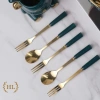 Thìa & Nĩa Inox Cán Sứ Hoa Hồng Size Bé - Không ăn mòn, Giá ưu đãi 8.000₫ 6
