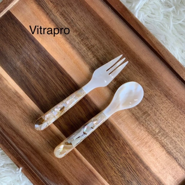 Thìa Nĩa Trái Khảm Màu Sữa Đẹp - Giá Chỉ 33.000₫, Giảm Giá Đặc Biệt