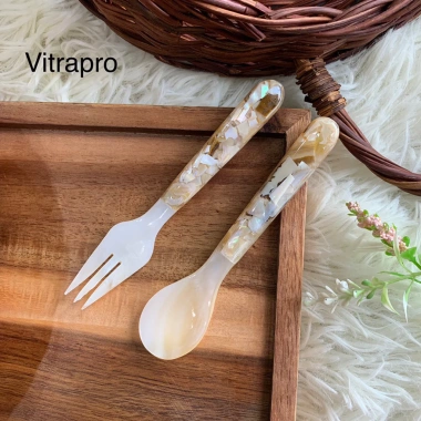 Thìa Nĩa Trái Khảm Màu Sữa Đẹp - Giá Chỉ 33.000₫, Giảm Giá Đặc Biệt