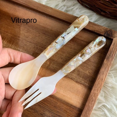 Thìa Nĩa Trái Khảm Màu Sữa Đẹp - Giá Chỉ 33.000₫, Giảm Giá Đặc Biệt