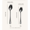 Thìa Salad Inox Kép Đa Năng - Thìa Nĩa Phương Tây, Tráng Miệng, Mì - Giá 20.790₫ 5