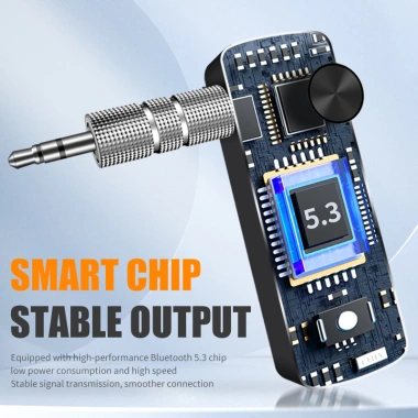 Thiết Bị Nhận Tín Hiệu Bluetooth 5.3 T66 Không Dây, Giắc Cắm 3.5mm AUX, Giá 87.394đ Loa Xe Hơi 3