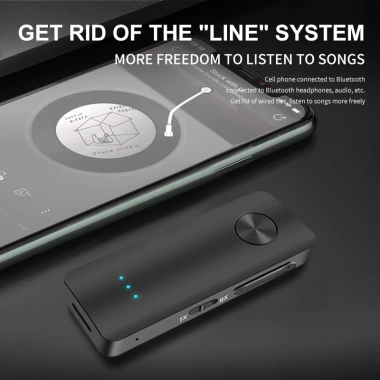 Thiết Bị Nhận Tín Hiệu Bluetooth 5.3 T66 Không Dây, Giắc Cắm 3.5mm AUX, Giá 87.394đ Loa Xe Hơi 5