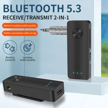 Thiết Bị Nhận Tín Hiệu Bluetooth 5.3 T66 Không Dây, Giắc Cắm 3.5mm AUX, Giá 87.394đ Loa Xe Hơi 7