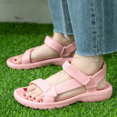 Thiết Yếu Mùa Hè Nữ Chống Trơn Trượt Giày Đi Biển Velcro Size 36-41 Thời Trang 7