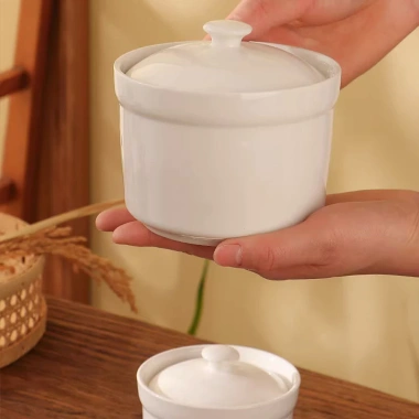 Thố Sứ Chưng Yến HUSU001 - Hũ Đựng Soup, Bát Có Nắp, Giá chỉ 12.400₫