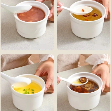 Thố Sứ Chưng Yến HUSU001 - Hũ Đựng Soup, Bát Có Nắp, Giá chỉ 12.400₫
