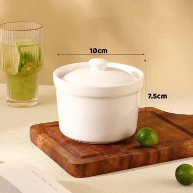 Thố Sứ Chưng Yến HUSU001 - Hũ Đựng Soup, Bát Có Nắp, Giá chỉ 12.400₫