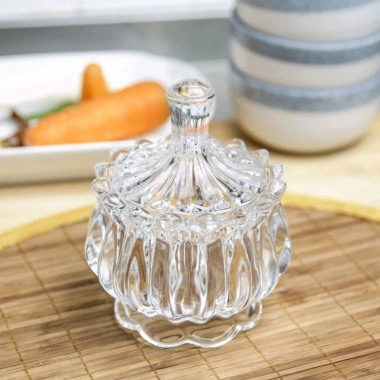 Thố thủy tinh đựng mứt tết, hũ pha lê bánh kẹo, cốc nến hình dứa – 40.280₫ 4